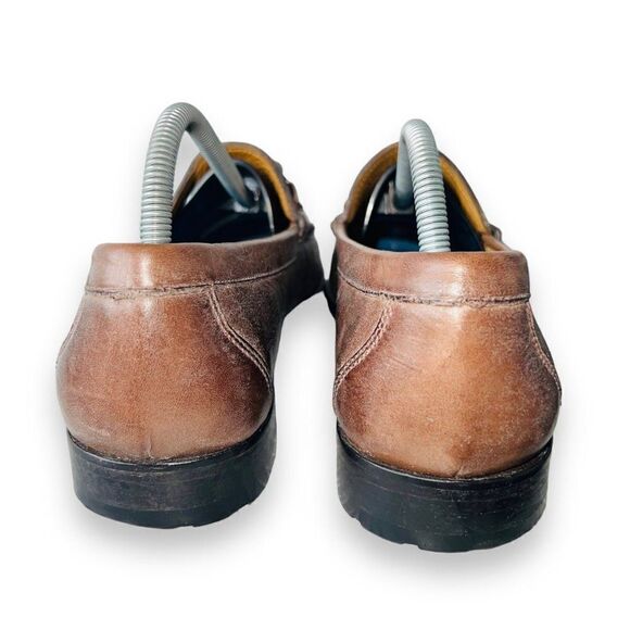 Peter Millar Crown Bit Dress Loafers Brown Leather HS18F09 Men's 8.5M - Picture 5 of 11